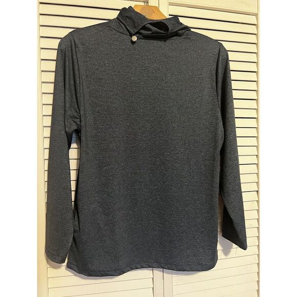 MAX STUDIO Women's Size XL Xlarge Top Shirt Performance Long Sleeve Blue - Picture 4 of 9